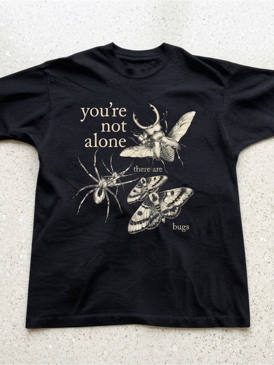 Gildan Tops - Insects Bugs Quote Graphic Tee Black Shirt Gildan T-Shirt